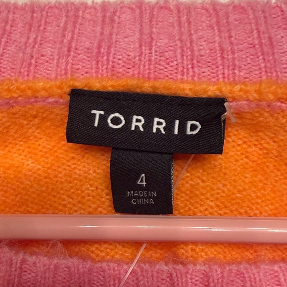 Torrid Women’s Fuzzy Pullover Long Sleeve Sweater NWT Bright Marigold 4X - Picture 5 of 12